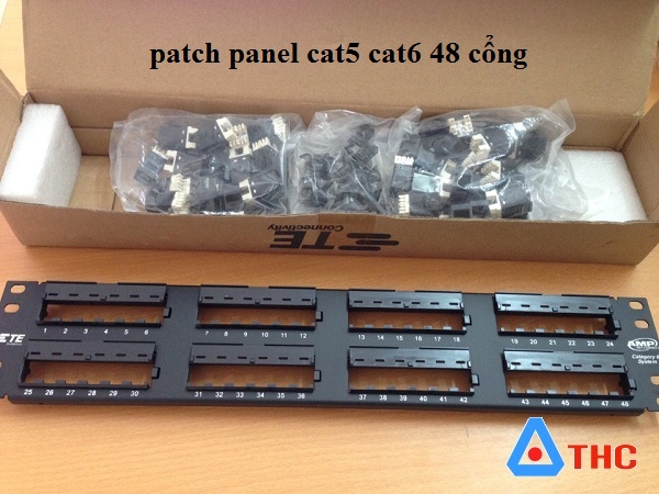 Patch Panel AMP 48 Port cat5 nhân rời